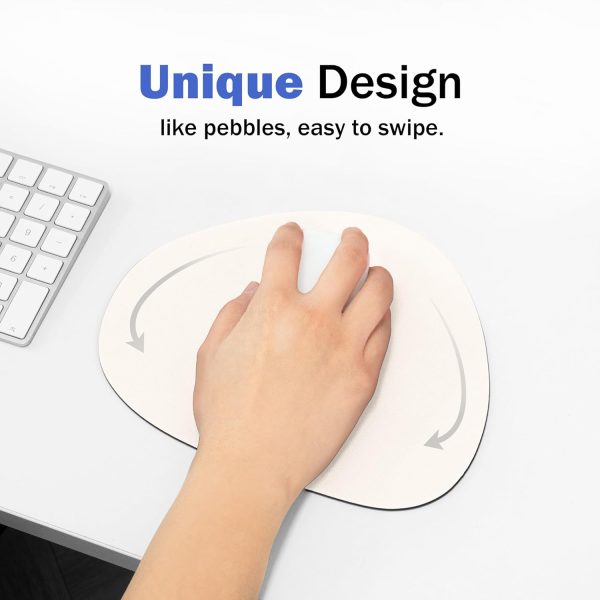 Mouse pad, Non-Slip Washable Waterproof Computer Mouse pad (Vanilla Cream) - Image 3