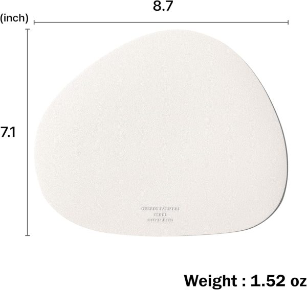 Mouse pad, Non-Slip Washable Waterproof Computer Mouse pad (Vanilla Cream) - Image 6
